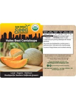 Hales Best Cantaloupe Organic Seeds 7 Hales Best Cantaloupe Organic Seeds -Garden Supplies Sales 8611872 02v