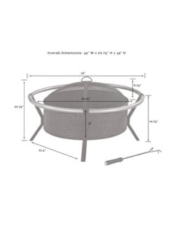 Crosley Yuma Firepit -Garden Supplies Sales 8611946 07v