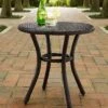 Crosley Palm Harbor Outdoor Wicker Round Side Table -Garden Supplies Sales 8611949 02v