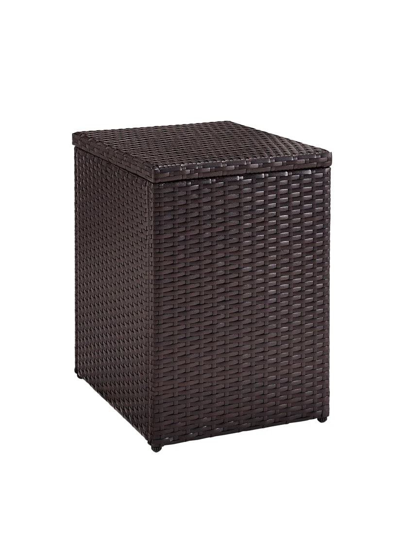 Crosley Palm Harbor Outdoor Wicker Rectangular Side Table 4 Crosley Palm Harbor Outdoor Wicker Rectangular Side Table - Image 2