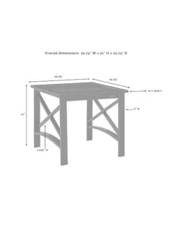 Crosley Kaplan Side Table -Garden Supplies Sales 8611953 08v