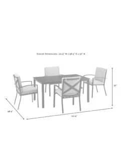 Crosley Kaplan Dining Set -Garden Supplies Sales 8611954 09v