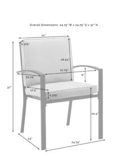 Crosley Kaplan Dining Set -Garden Supplies Sales 8611954 11v