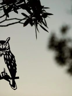 Metalbird Great Horned Owl -Garden Supplies Sales 8612018 02V tif