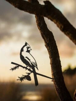 Metalbird Cardinal -Garden Supplies Sales 8612021 03v