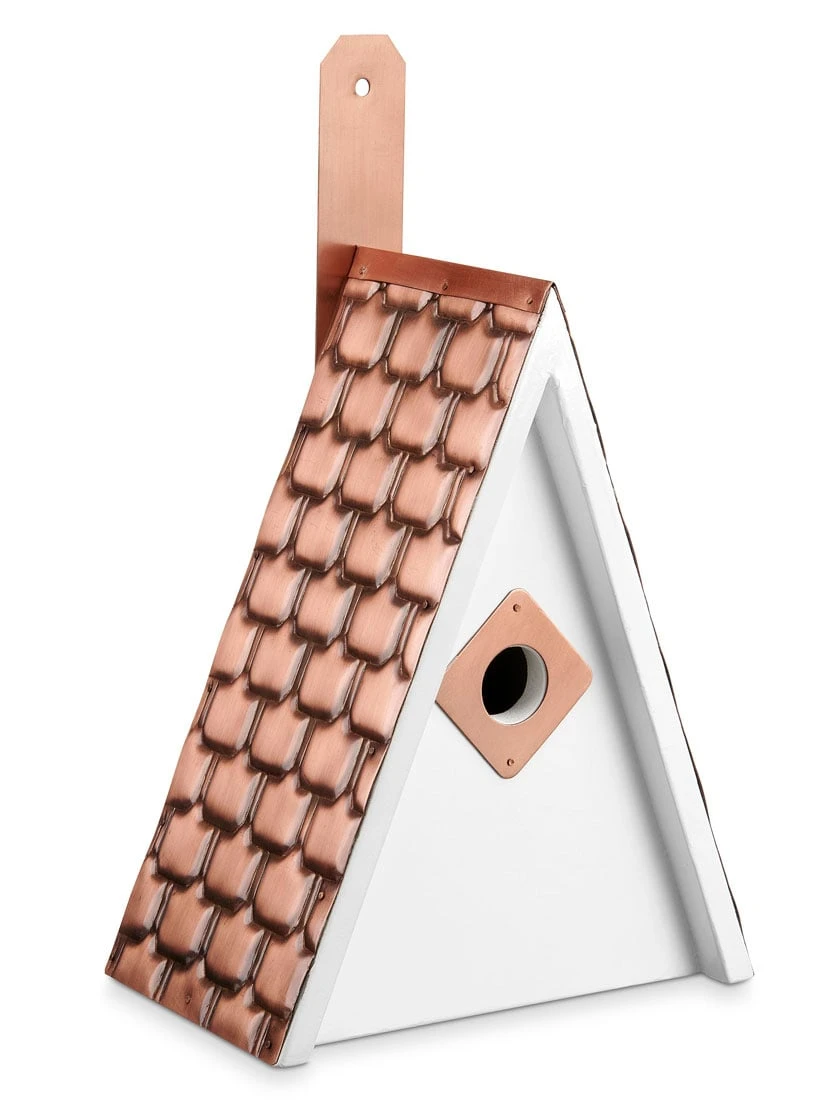 Swiss Chalet Bird House With Copper Roof 4 Swiss Chalet Bird House With Copper Roof - Image 2