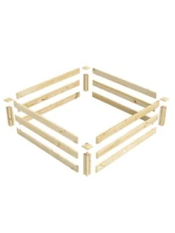 Pine Raised Garden Beds, 4'x4' -Garden Supplies Sales 8612250 01v