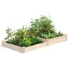 2-Tier Pine Raised Garden Bed, 4'x8' 2 2-Tier Pine Raised Garden Bed, 4'x8' -Garden Supplies Sales 8612253 02v 2 tier pine raised garden bed 4x8 feet