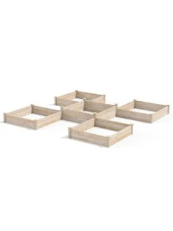 2-Tier Pine Raised Garden Bed, 80 Sqft.12'x12' 9 2-Tier Pine Raised Garden Bed, 80 Sqft.12'x12' -Garden Supplies Sales 8612255 03v