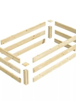 Pine Raised Garden Bed, 2'x4'x10.5" High -Garden Supplies Sales 8612256 01V jpg