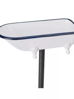 White Enamel Bathtub Birdbath -Garden Supplies Sales 8612266 04V jpeg