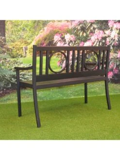 Gramercy Outdoor Metal Bench -Garden Supplies Sales 8612281 01v