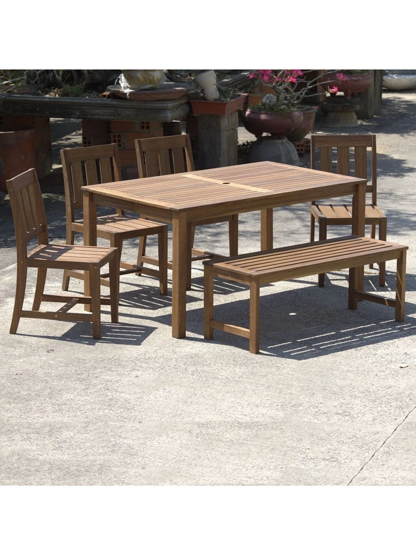 Fontana 6 Pc Outdoor Dining Set 4 Fontana 6 Pc Outdoor Dining Set - Image 2