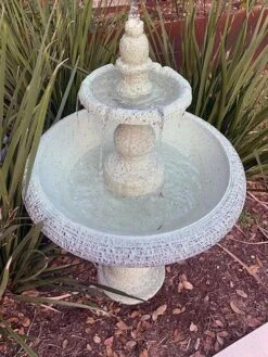 Exaco Enduro Clay Tiered Fountain -Garden Supplies Sales 8612391 01V jpg