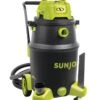 Sun Joe® 16-Gal 1200W 6.5 Pk HP Wet/Dry Shop Vac, HEPA Filtration, Wheeled W/Attachments -Garden Supplies Sales 8612524 02v sun joe 16 gal 1200w hp wet dry shop hep vac swd16000