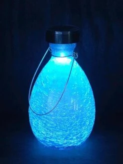 Achla Designs Solar Crackle Glass Vase Lantern -Garden Supplies Sales 8612529TL 01v tif