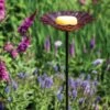 Glass Flower Butterfly Feeder Stake -Garden Supplies Sales 8612573 0022 glass flower butterfly feeder stake