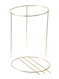 Brass Plated Grow Throughs, Set Of 2 -Garden Supplies Sales 8612661 191