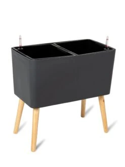 Ava Self-Watering Rectangular Planter -Garden Supplies Sales 8612691 217 ava self watering rectangular planter gray