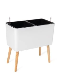 Ava Self-Watering Rectangular Planter -Garden Supplies Sales 8612691 218 ava self watering rectangular planter white