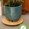 Bamboo Plant Caddy Round, 15.75" 2 Bamboo Plant Caddy Round, 15.75" -Garden Supplies Sales 8612716 14