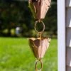 Tulip Pure Copper Rain Chain, 8.5' -Garden Supplies Sales 8612740 01v tulip pure copper rain chain 8 ft 6 in