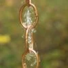 Single Link Pure Copper Rain Chain, 8.5' -Garden Supplies Sales 8612745 01v single link pure copper rain chain