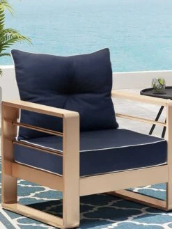 Outdoor Decor™ Seat Cushion, 24" X 24" -Garden Supplies Sales 8612760 04v nv outdoor decor seat cushion 20x20 navy