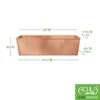 Achla Designs Solid Copper Flower Box, Large -Garden Supplies Sales 8612919 01v achla designs solid copper flower box large