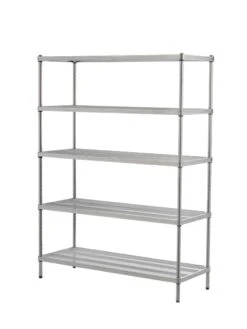 MeshWorks © 5 Tier Plant Shelving -Garden Supplies Sales 8613014 10v meshworks 5 tier plant shelf silver