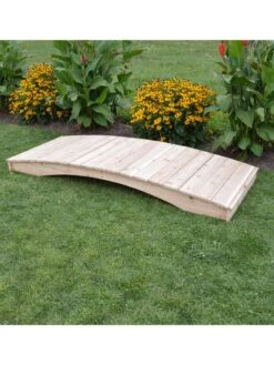 Plank Garden Bridge Unfinished 3' X 12' -Garden Supplies Sales 8613100 05v