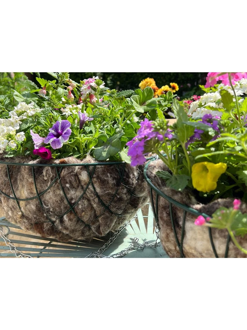 Hortiwool ® Hanging Basket Liner, Set Of 2 4 Hortiwool ® Hanging Basket Liner, Set Of 2 - Image 2