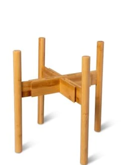 Adjustable Bamboo Plant Stand, Set Of 2 -Garden Supplies Sales 8613292 7071