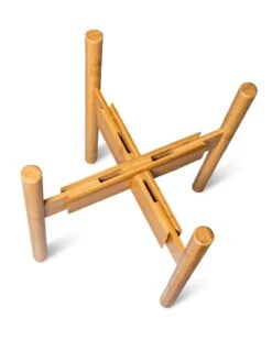 Adjustable Bamboo Plant Stand, Set Of 2 -Garden Supplies Sales 8613292 7079