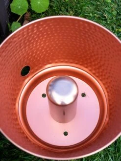 Hammered Copper Hose Pot With Lid -Garden Supplies Sales 8613311 0022