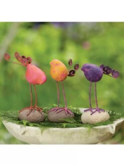Birds On Stones Set -Garden Supplies Sales 8613371 01V 3 4
