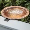 Pure Copper Bird Bath Deck Mount -Garden Supplies Sales 8613381 01v pure copper bird bath deck mount