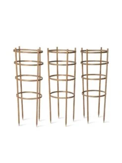 Bamboo Tomato Cages, Set Of 3 -Garden Supplies Sales 8613426 4679 bamboo tomato cages 3