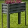 Metal Double Height Raised Garden Bed -Garden Supplies Sales 8613688 05V metal elevated raised garden bed 3 4