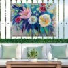 Floral Array Outdoor Wall Art -Garden Supplies Sales 8614011 02V floral array outdoor wall art
