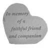 In Memory Of A Faithful Friend Memorial Stone -Garden Supplies Sales 8614136 02V 3 4 in memory of a faithful friend memorial stone