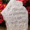 Planted To Celebrate A Life Well Lived Memorial Stone -Garden Supplies Sales 8614139 01V 3 4 planted to celebrate a life memorial stone