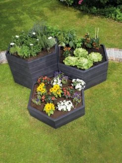 Modular Hexagon Raised Bed Kit, 28.5" -Garden Supplies Sales 8614244 04V