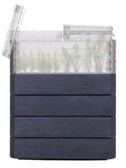Modular Rectangular Raised Bed Kit With Translucent Panels & Lid -Garden Supplies Sales 8614250 01V