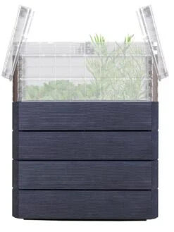 Modular Rectangular Raised Bed Kit With Translucent Panels & Lid -Garden Supplies Sales 8614250 03V