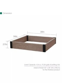 Essential Raised Garden Bed -Garden Supplies Sales 8614253 03V 3 4