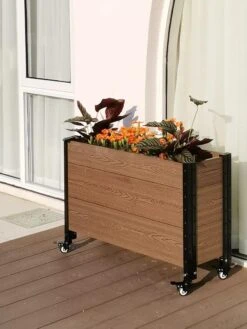 Mobile Deep Trough Planter -Garden Supplies Sales 8614263 04V