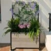 Mobile Deep Trough Planter With Trellis -Garden Supplies Sales 8614265 05V mobile deep trough planter with trellis