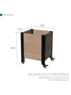 Mobile Deep Root Corner Planter -Garden Supplies Sales 8614266 04V 3 4