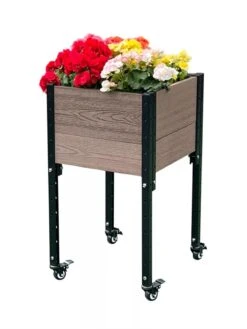 Mobile Elevated Corner Planter -Garden Supplies Sales 8614267 02V